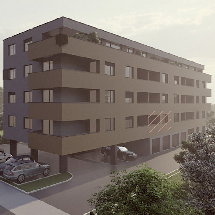 Četverosobni stan, 1.kat - Prikaz stana u objektu