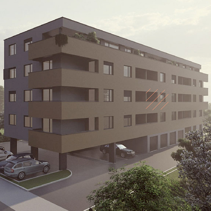 Četverosobni stan, 2.kat - Prikaz stana u objektu